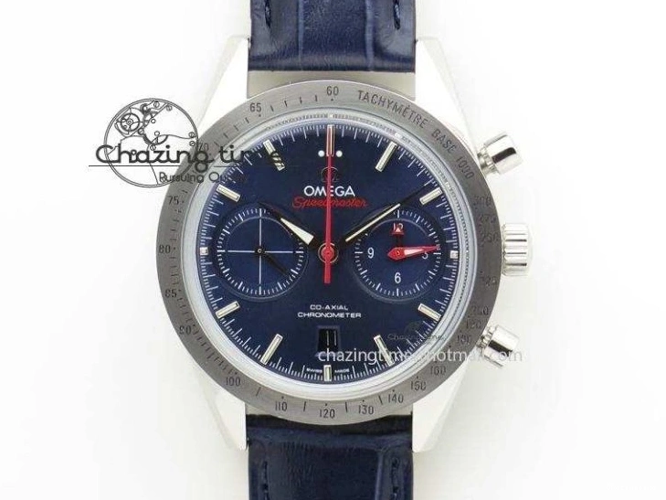 0114 Speedmaster Moonwatch OMF 1:1 Best Edition Black Dial Orange Hand on SS Bracelet A Timeless 8044